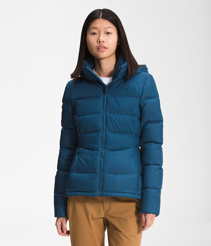 The North Face Puffer Jacket Metropolis Blue - Womens - Thailand NDAUW-7081